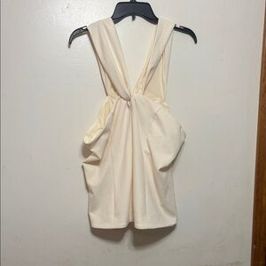 Express Cream Backless Top